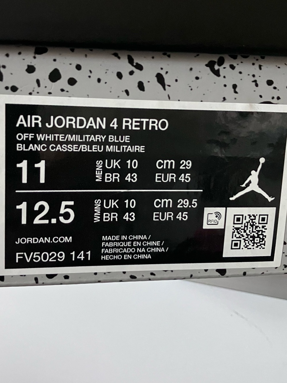 Air Jordan 4 Retro Military Blue Size 11 - Picture 9 of 9
